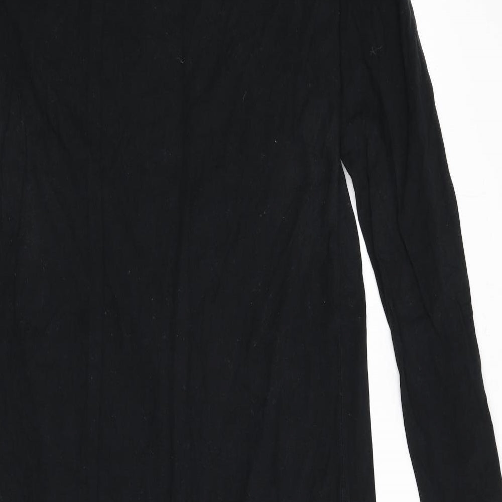 Mama-licious Womens Black Polyester Sheath Size L Round Neck Pullover