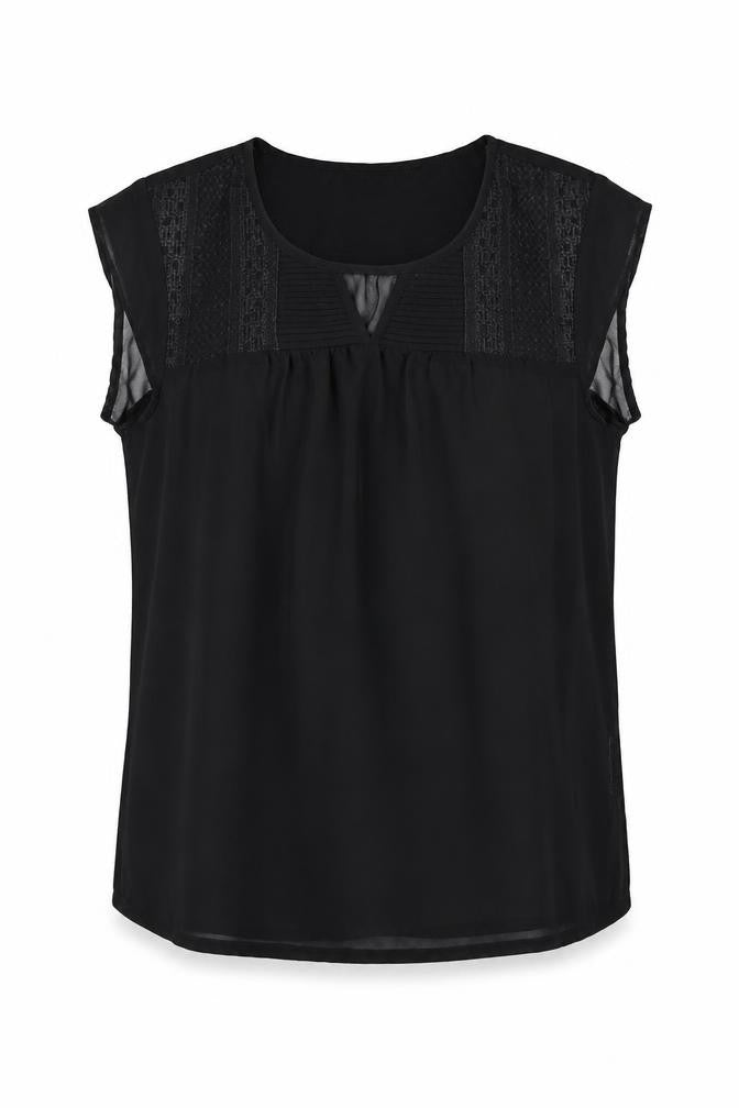 Womens UK Size 10 Mexx Black Basic Blouse