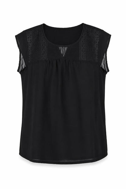 Womens UK Size 10 Mexx Black Basic Blouse