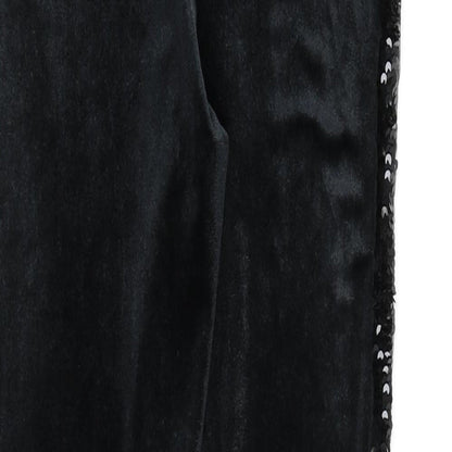 Marks and Spencer Girls Black Polyester Capri Trousers Size 14-15 Years L26 in Regular Pullover - Sequins, Leggings