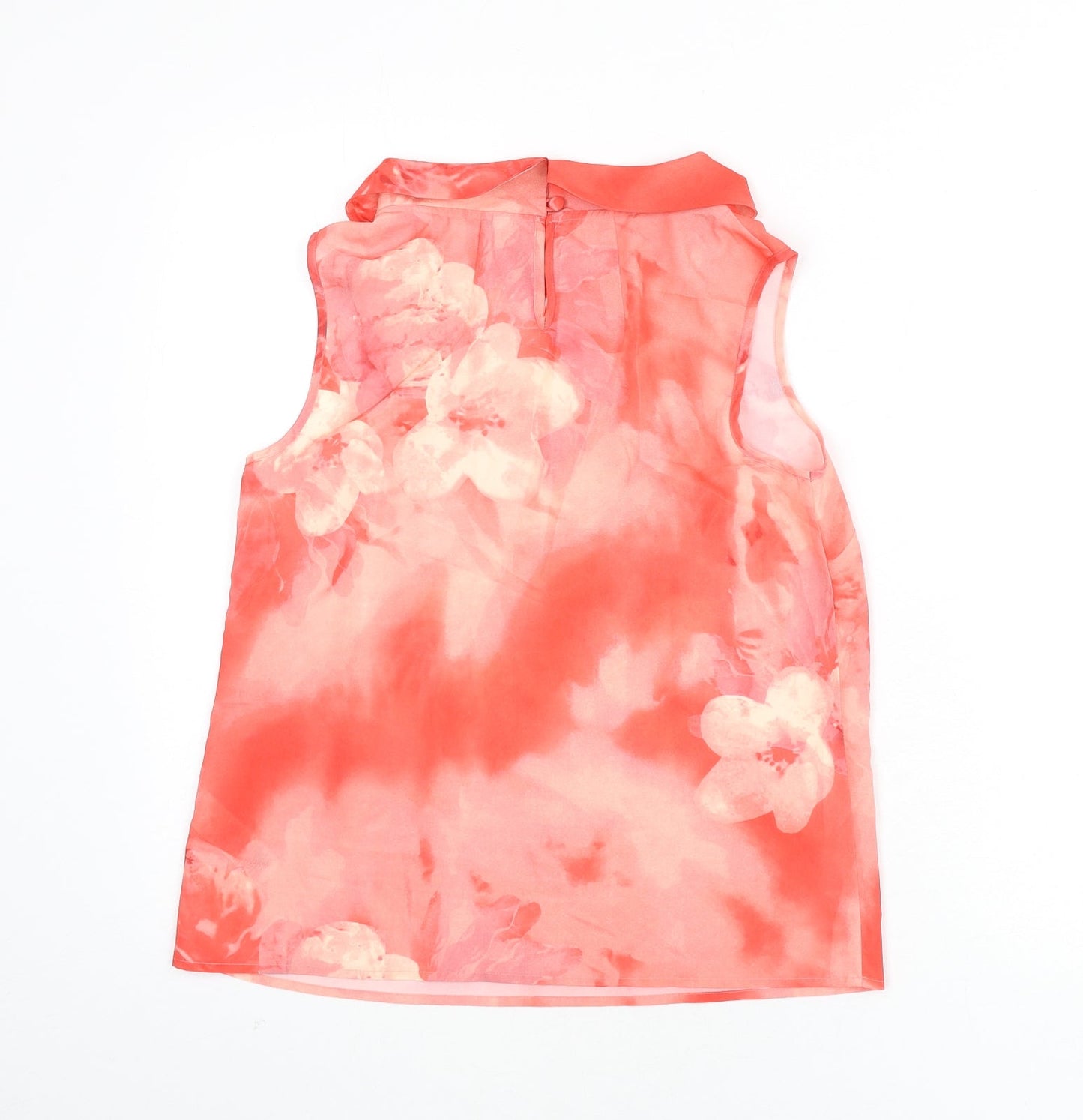 Womens UK Size 10 Debenhams Pink Basic Tank