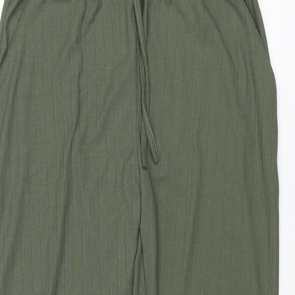Womens UK Size M Misspap Regular Fit Harem Green Trousers