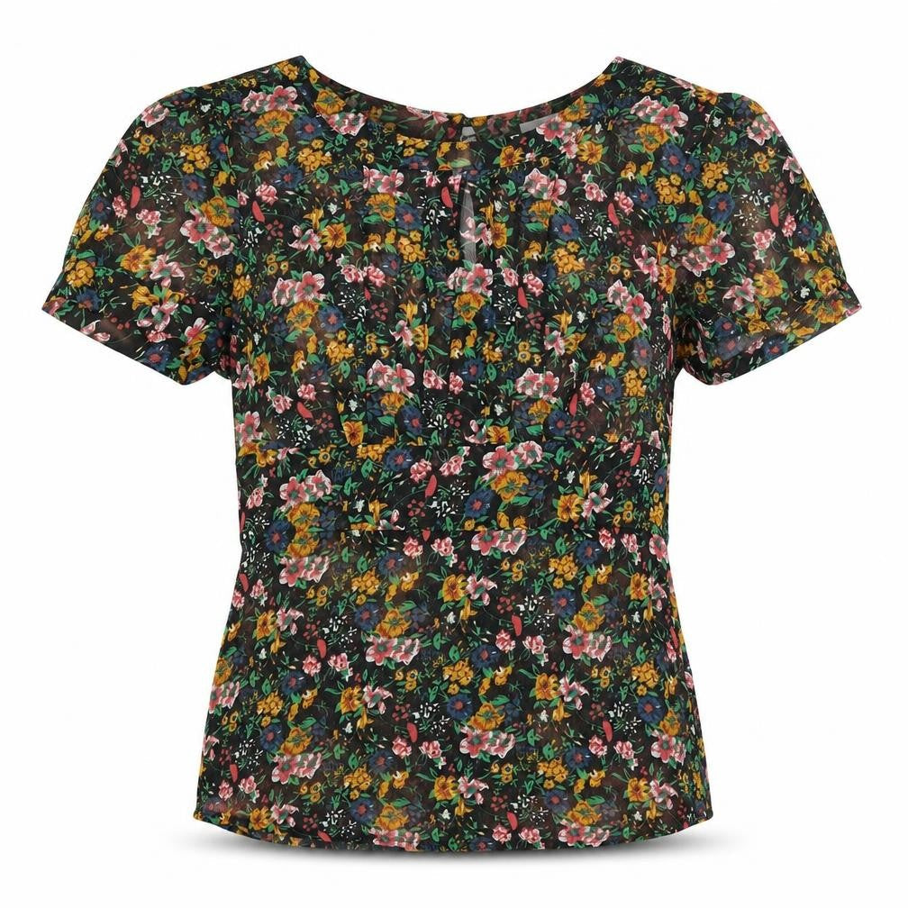 Womens UK Size M Kimchi Blue Multicoloured Basic Blouse