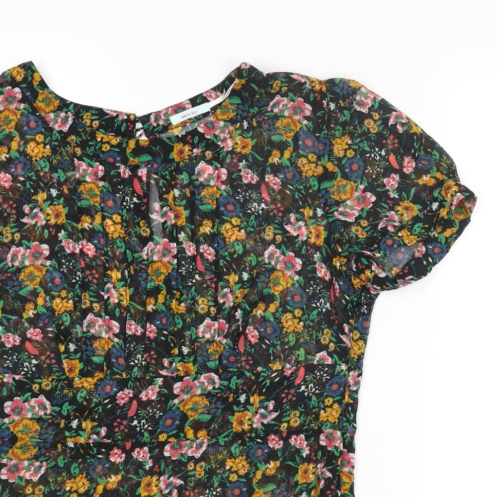 Womens UK Size M Kimchi Blue Multicoloured Basic Blouse
