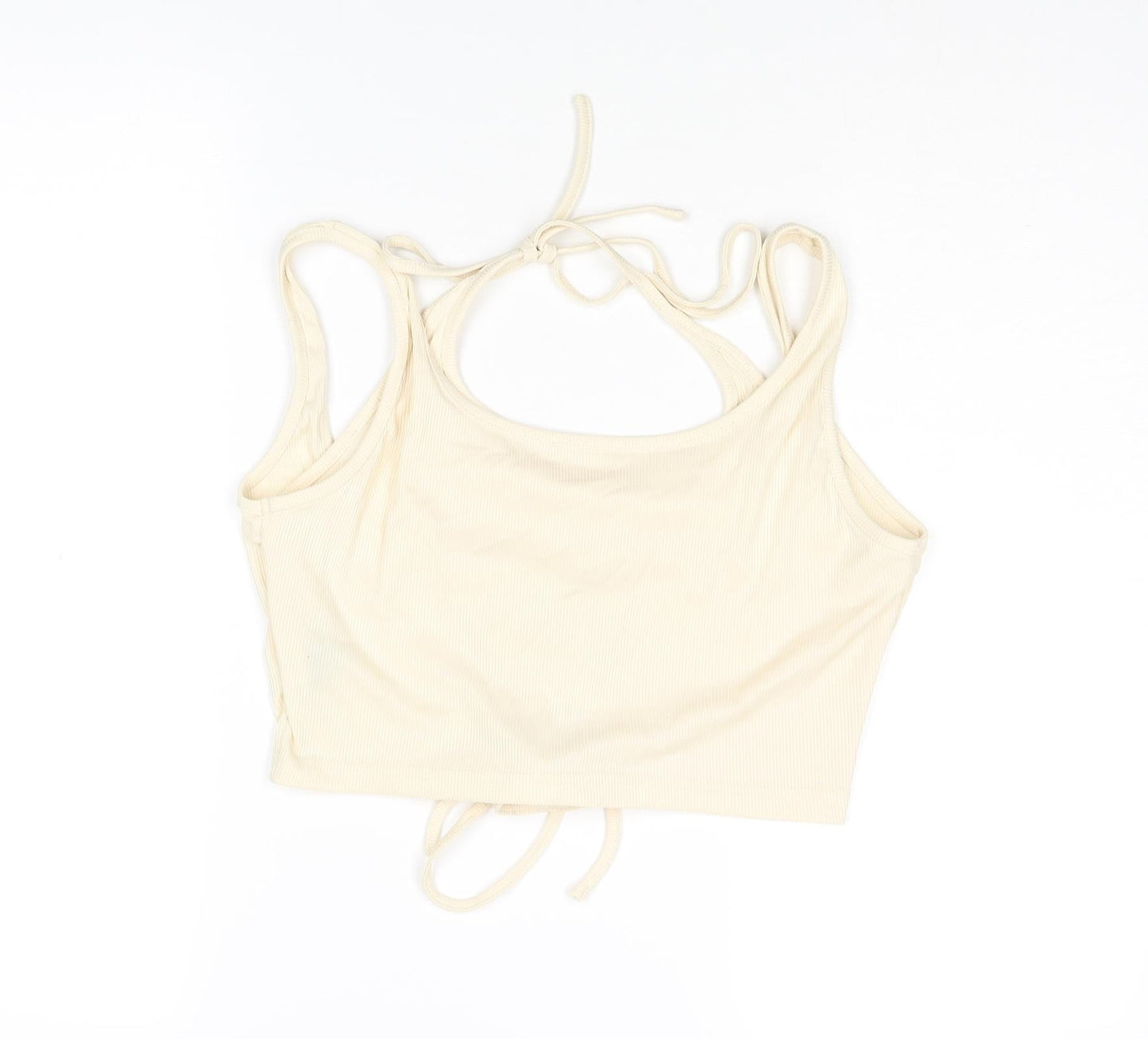Womens UK Size XL Cider Ivory Cropped Blouse