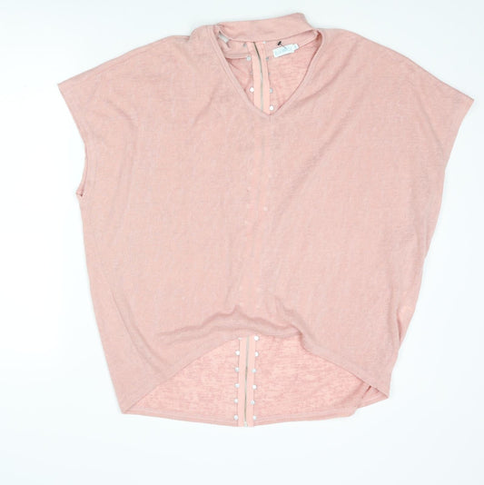 Womens UK Size M Blue Vanilla Pink Pullover Jumper