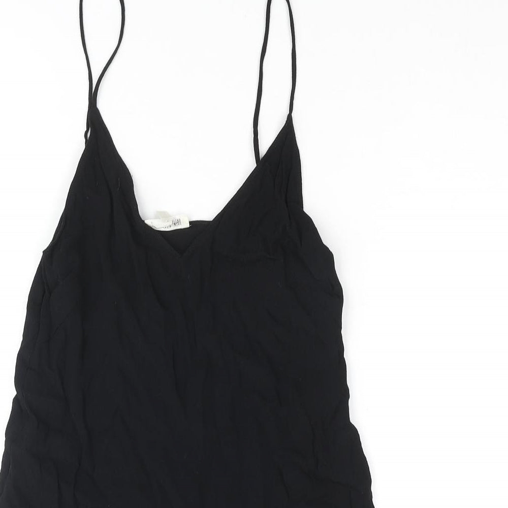 Wilfred Free Womens Black Viscose Camisole Blouse Size 2XS V-Neck