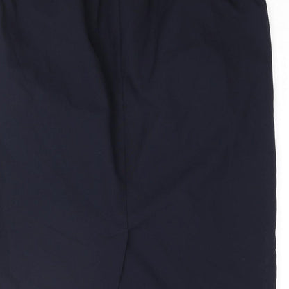 Bonmarché Womens Blue Polyester Straight & Pencil Skirt Size 14 - Belt Detail