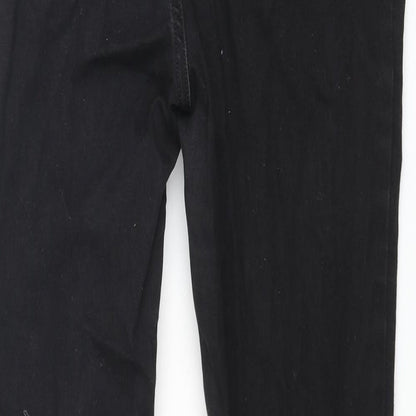 Denim & Co. Womens Black Cotton Skinny Jeans Size 10 L29 in Regular Zip