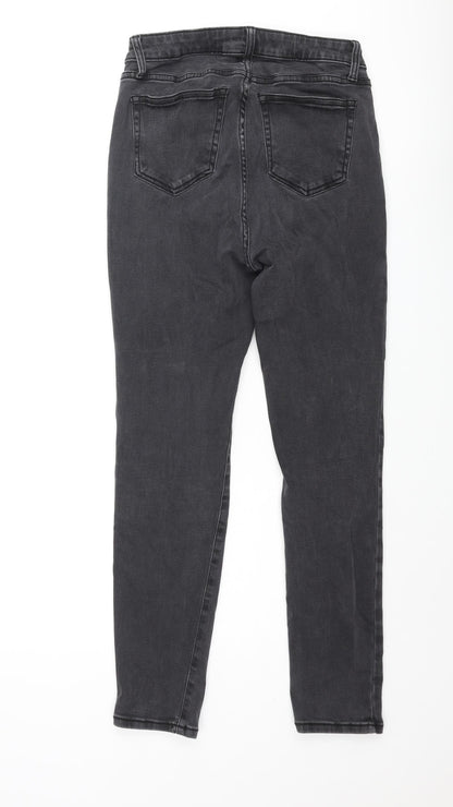 Daily Ritual Womens Grey Cotton Skinny Jeans Size 28 in L28 in Regular Zip