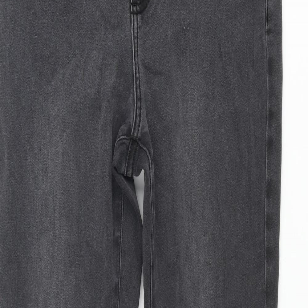 Daily Ritual Womens Grey Cotton Skinny Jeans Size 28 in L28 in Regular Zip