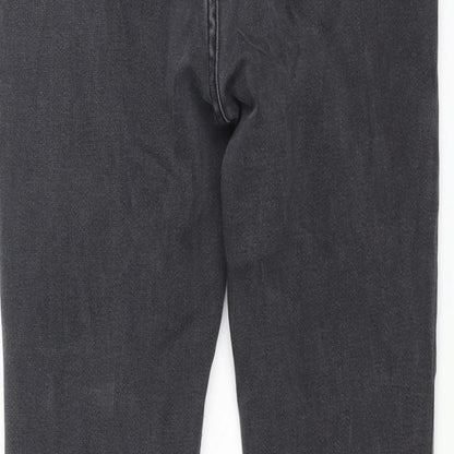 Daily Ritual Womens Grey Cotton Skinny Jeans Size 28 in L28 in Regular Zip