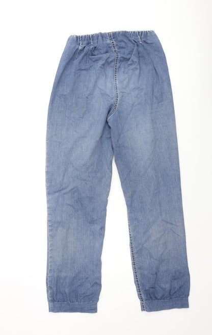 Lourie Womens Blue Cotton Tapered Jeans Size 10 L28 in Regular