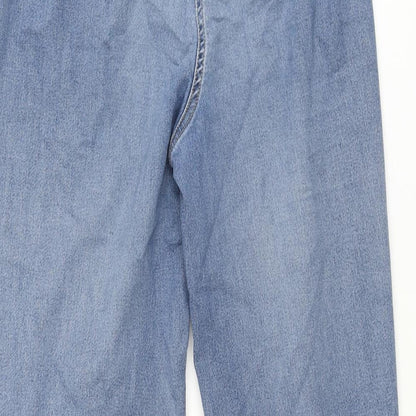Lourie Womens Blue Cotton Tapered Jeans Size 10 L28 in Regular