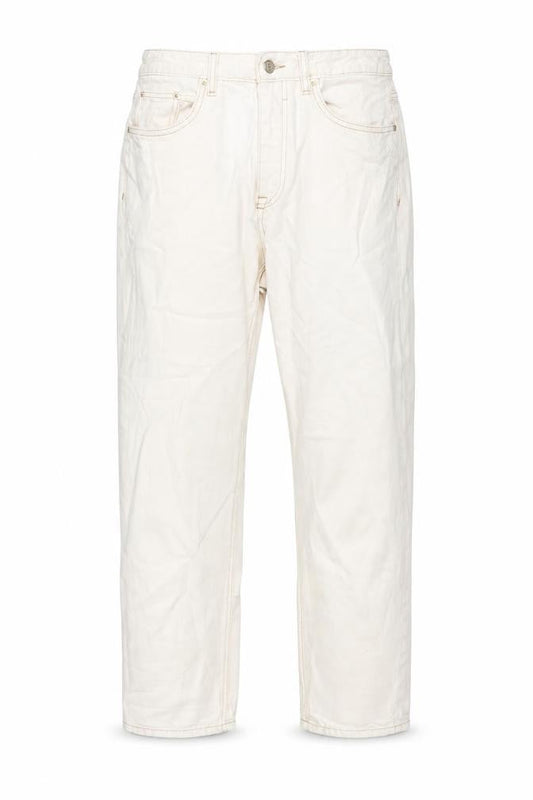 Womens UK Size 10 Bershka Regular Fit Straight Ivory Jeans