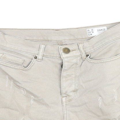 Denim & Co. Mens Beige Cotton Bermuda Shorts Size 28 in L9 in Regular Zip