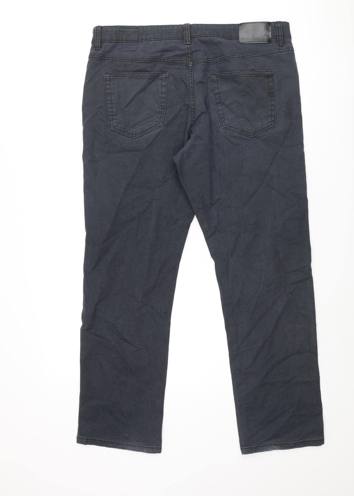 English Laundry Mens Blue Cotton Straight Jeans Size 36 in L30 in Regular Zip