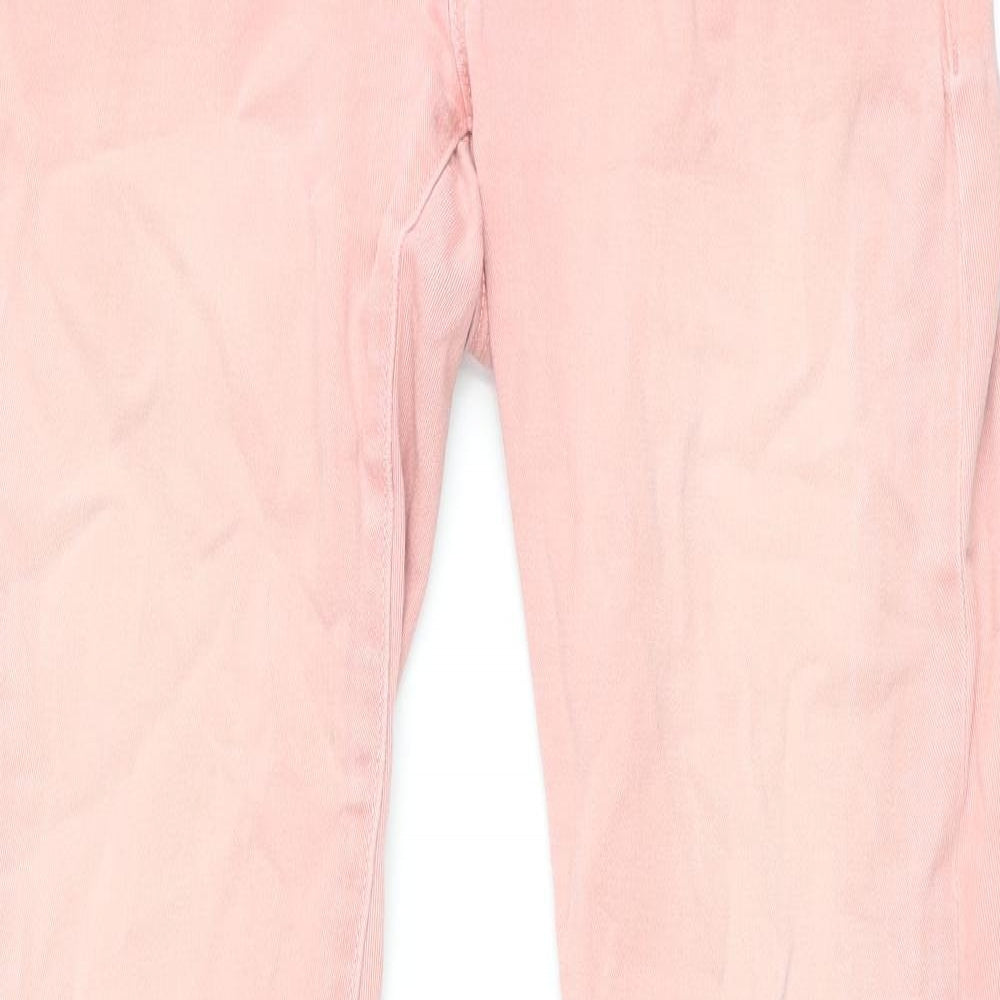 ASOS Womens Pink Cotton Skinny Jeans Size 12 L32 in Regular