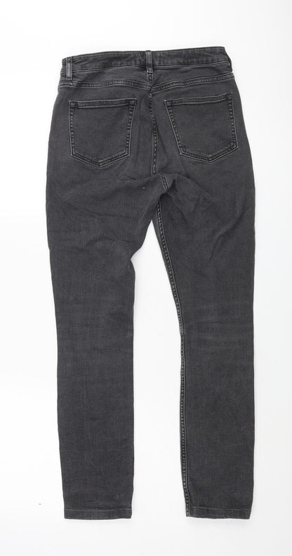 & Other Stories Womens Grey Cotton Skinny Jeans Size 26 in L26 in Regular Zip