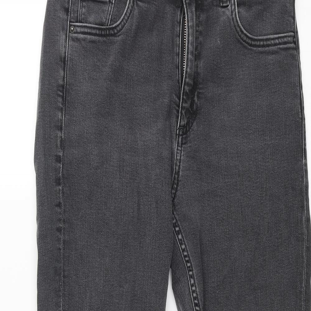 & Other Stories Womens Grey Cotton Skinny Jeans Size 26 in L26 in Regular Zip