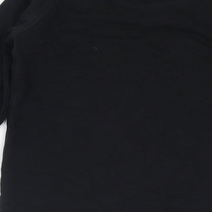 Black Forest Apparel Womens Black Cotton Pullover Sweatshirt Size XS Pullover - Christmas Tree