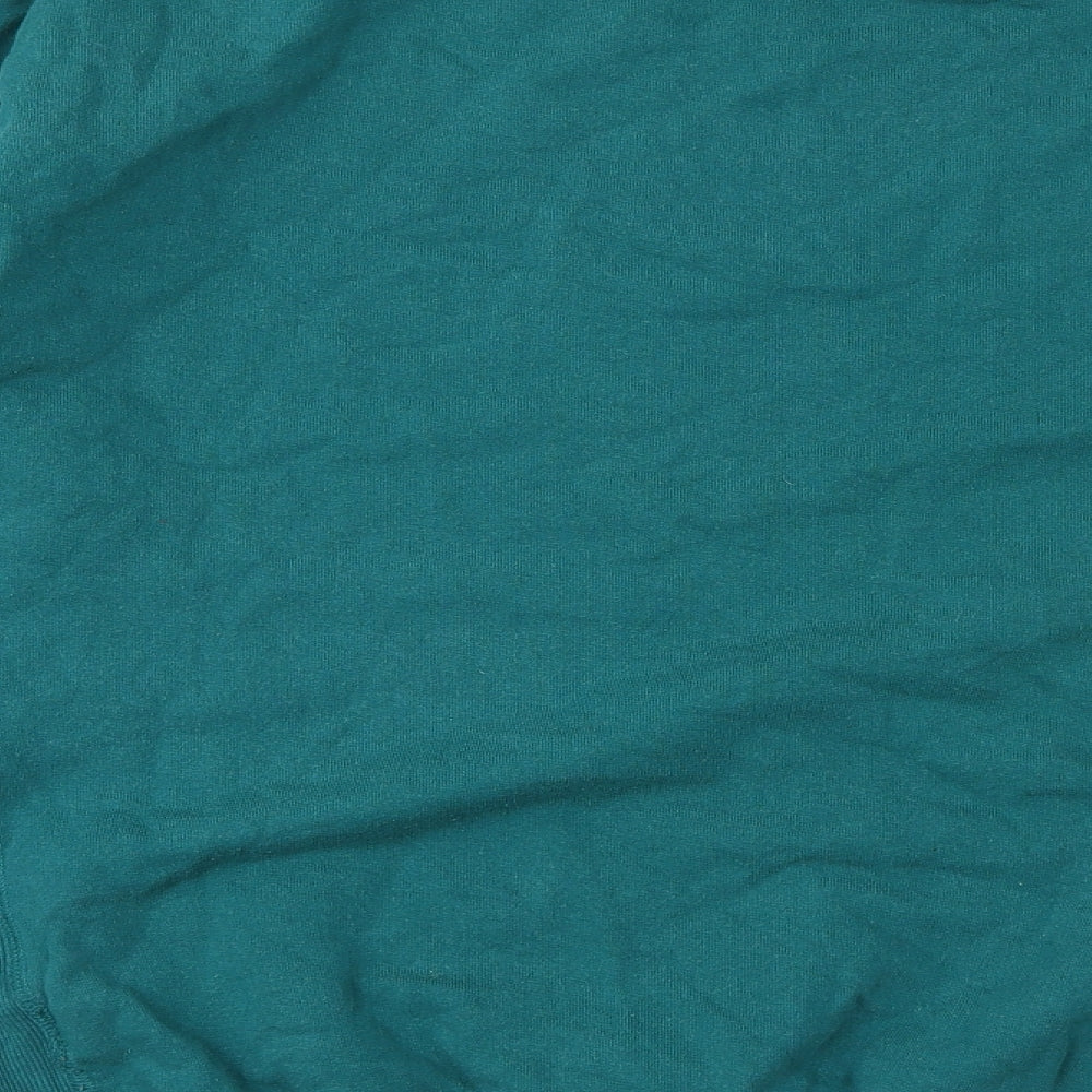 Topman Womens Green Cotton Pullover Sweatshirt Size S Pullover