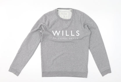 Womens UK Size XS Jack Wills Grey Pullover Sweatshirt
