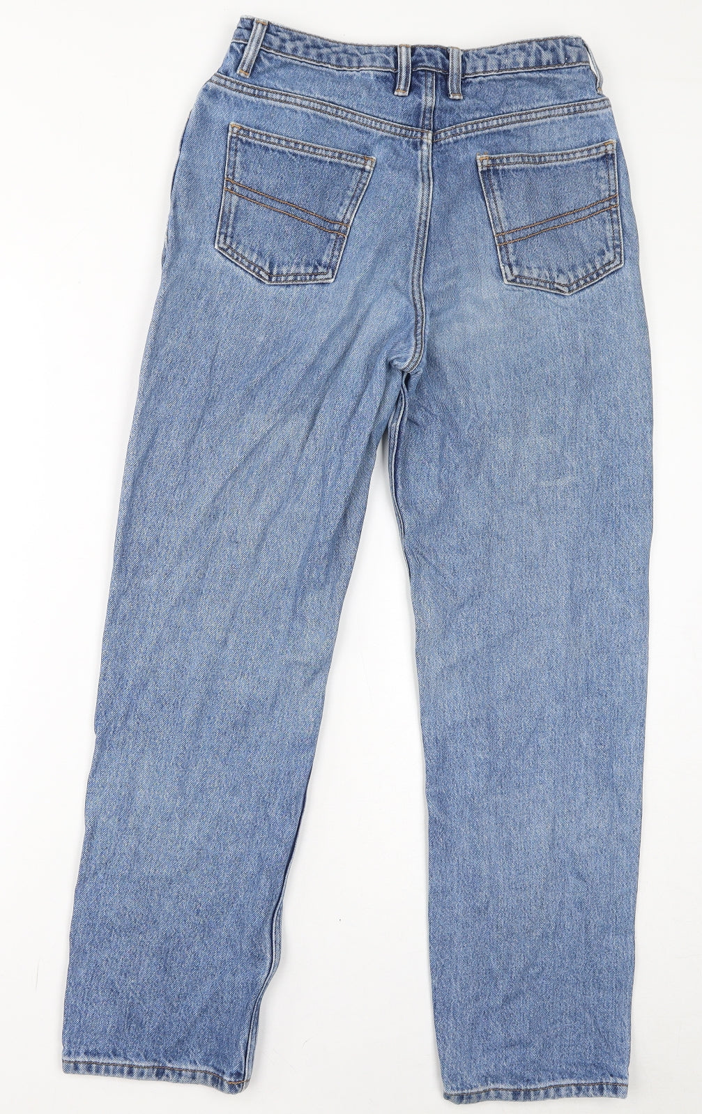 COLLUSION Womens Blue Cotton Mom Jeans Size 28 in L32 in Regular Zip
