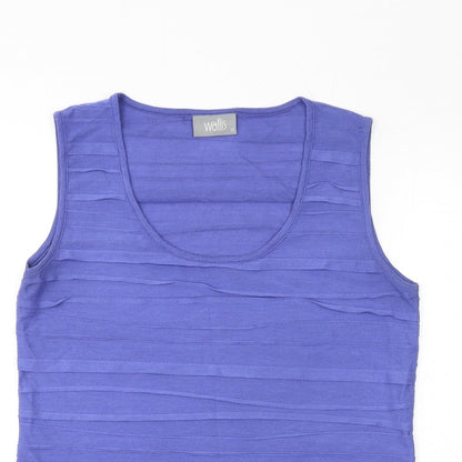 Womens UK Size 12 Wallis Purple Basic Tank