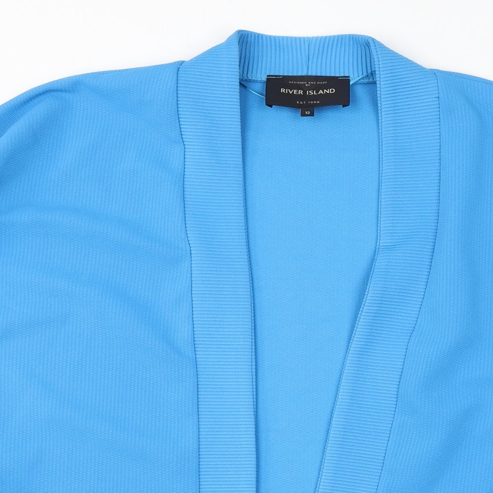 Womens UK Size 12 River Island Blue Cape Jumper