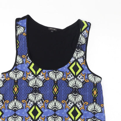 Womens UK Size 12 River Island Blue Basic Tank