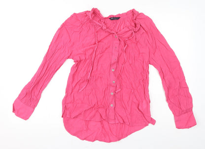 Womens UK Size 6 Marks and Spencer Pink Basic T-Shirt