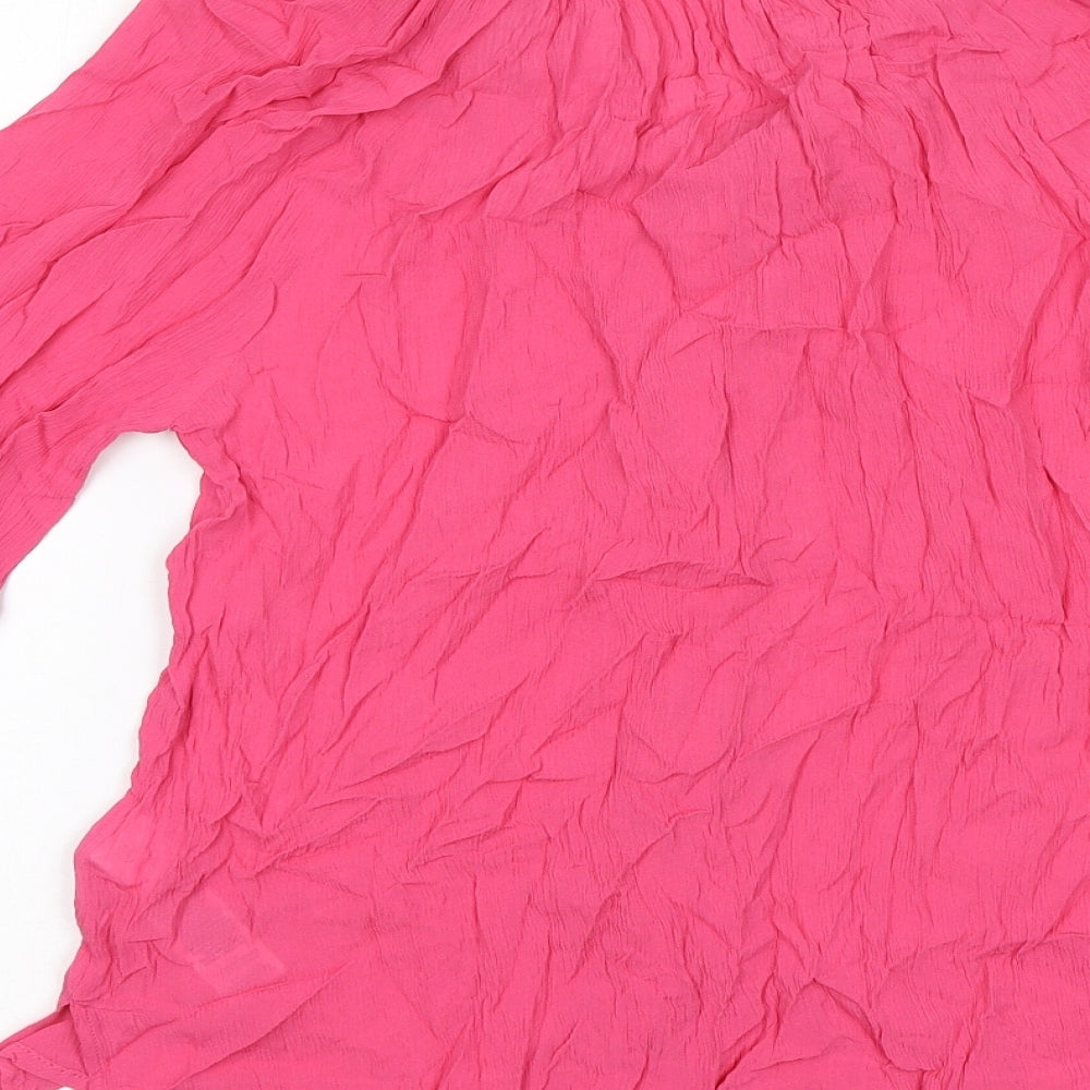 Womens UK Size 6 Marks and Spencer Pink Basic T-Shirt
