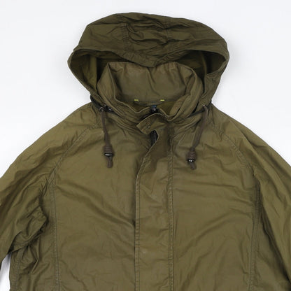 John Lewis Womens Green Rain Coat Coat Size S Zip