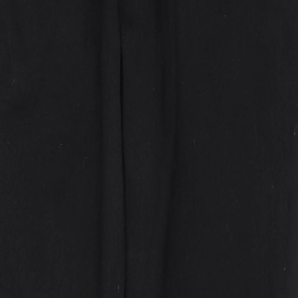 Hollister Womens Black Cotton Skinny Jeans Size 31 in L29 in Regular Zip