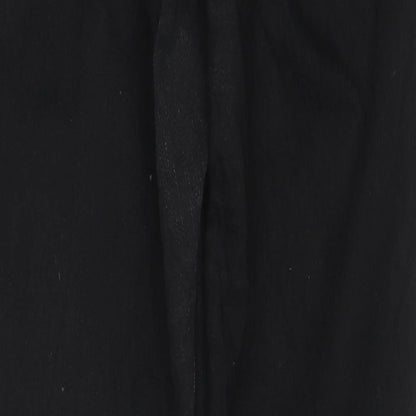 Hollister Womens Black Cotton Skinny Jeans Size 31 in L29 in Regular Zip