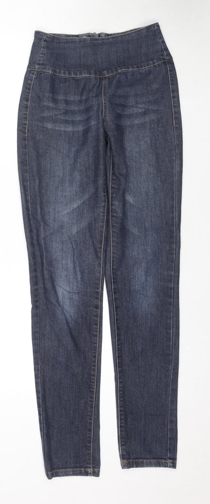 Womens UK Size XS Pieces Regular Fit Skinny Blue Jeans