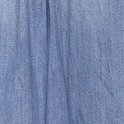 Zara Womens Blue Cotton Straight Jeans Size 26 in L32 in Regular Button