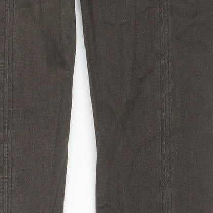 NEXT Womens Green Cotton Skinny Jeans Size 8 L28 in Regular Zip