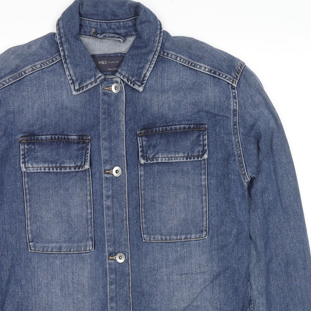 Mens UK Size S Marks and Spencer Blue Jacket