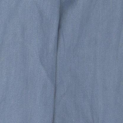 Womens UK Size 8 Marks and Spencer Regular Fit Carrot Blue Trousers
