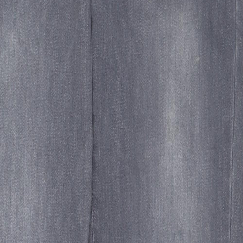 NEXT Womens Grey Cotton Skinny Jeans Size 25 in L31 in Regular Zip