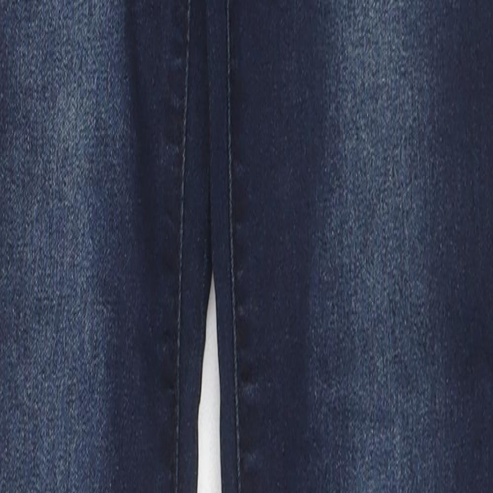 NEXT Womens Blue Cotton Skinny Jeans Size 6 L30 in Regular Zip