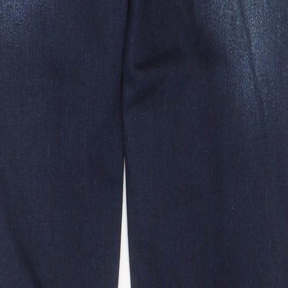 NEXT Womens Blue Cotton Skinny Jeans Size 6 L30 in Regular Zip