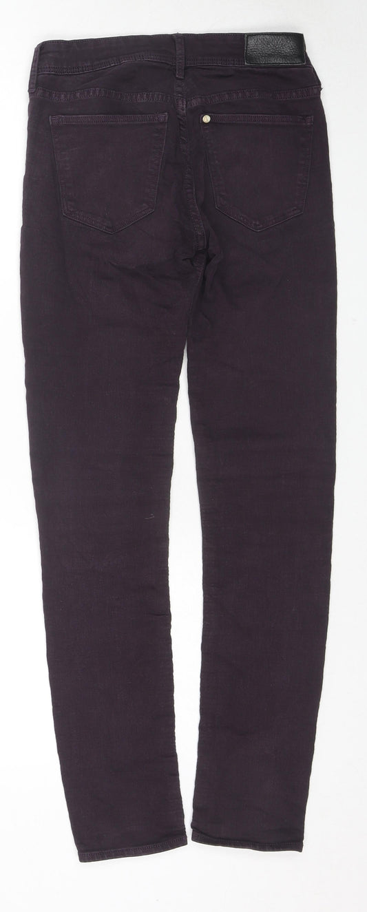 Womens UK Size 26 H&M Regular Fit Skinny Purple Jeans