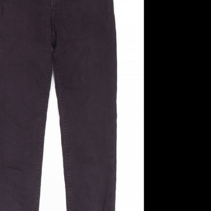 Womens UK Size 26 H&M Regular Fit Skinny Purple Jeans