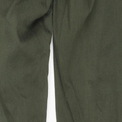 Topshop Womens Green Cotton Skinny Jeans Size 28 in L30 in Regular Zip
