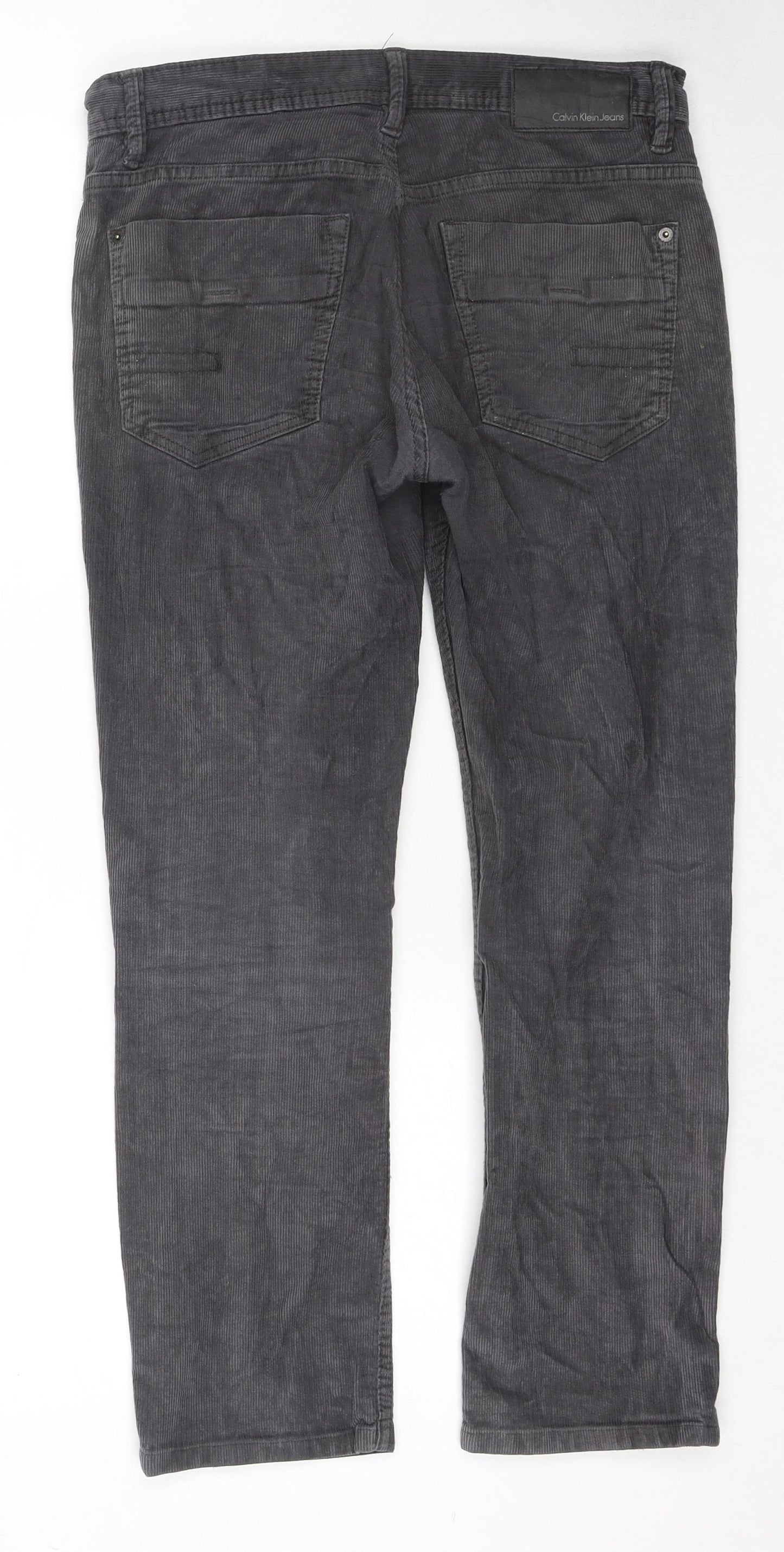 Mens UK Size 30 in Calvin Klein Jeans Regular Fit  Grey Trousers