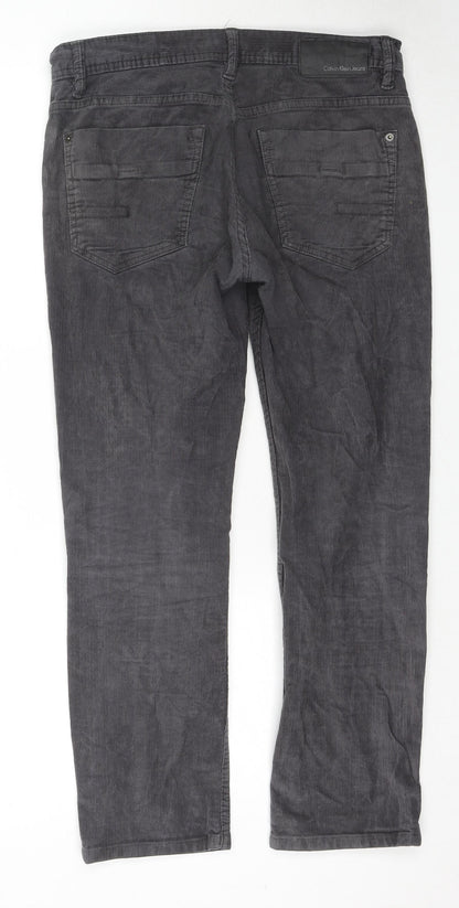 Mens UK Size 30 in Calvin Klein Jeans Regular Fit  Grey Trousers