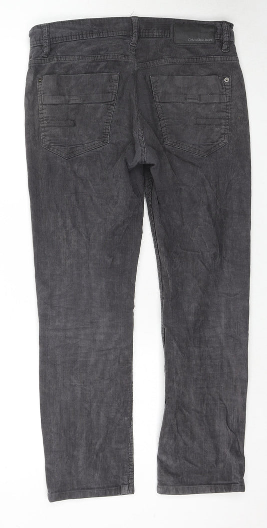 Mens UK Size 30 in Calvin Klein Jeans Regular Fit  Grey Trousers